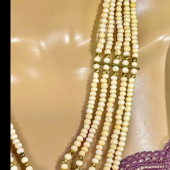 ▪️VTG▪️1980's 1990's Lot of 4 Multi-Style Boho Beaded Statement Necklaces - Picture 4 of 14